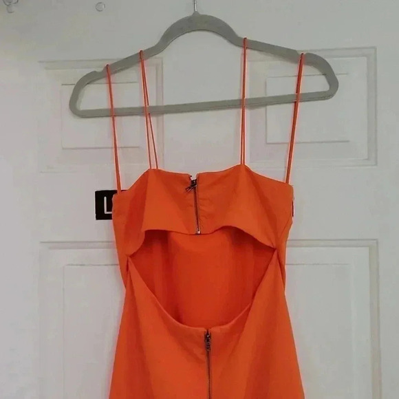 ALICE + OLIVIA - NELLE SPAGHETTI STRAP MINI DRESS - SIENNA - Picture 7 of 14